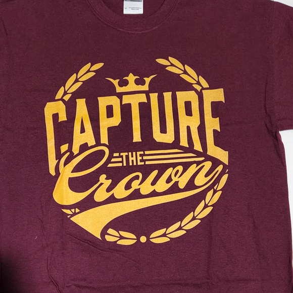 NWOT Capture the crown maroon band shirt - Picture 4 of 5